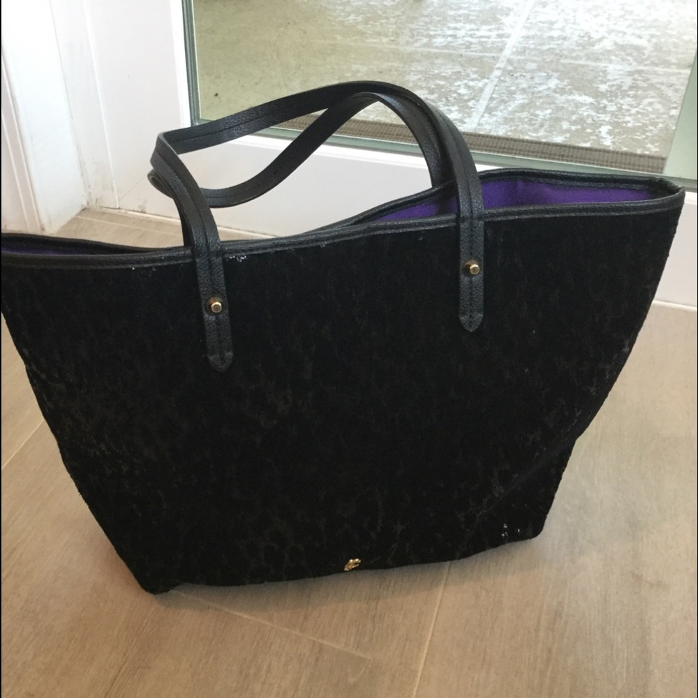 Juicy Couture sequined black handbag